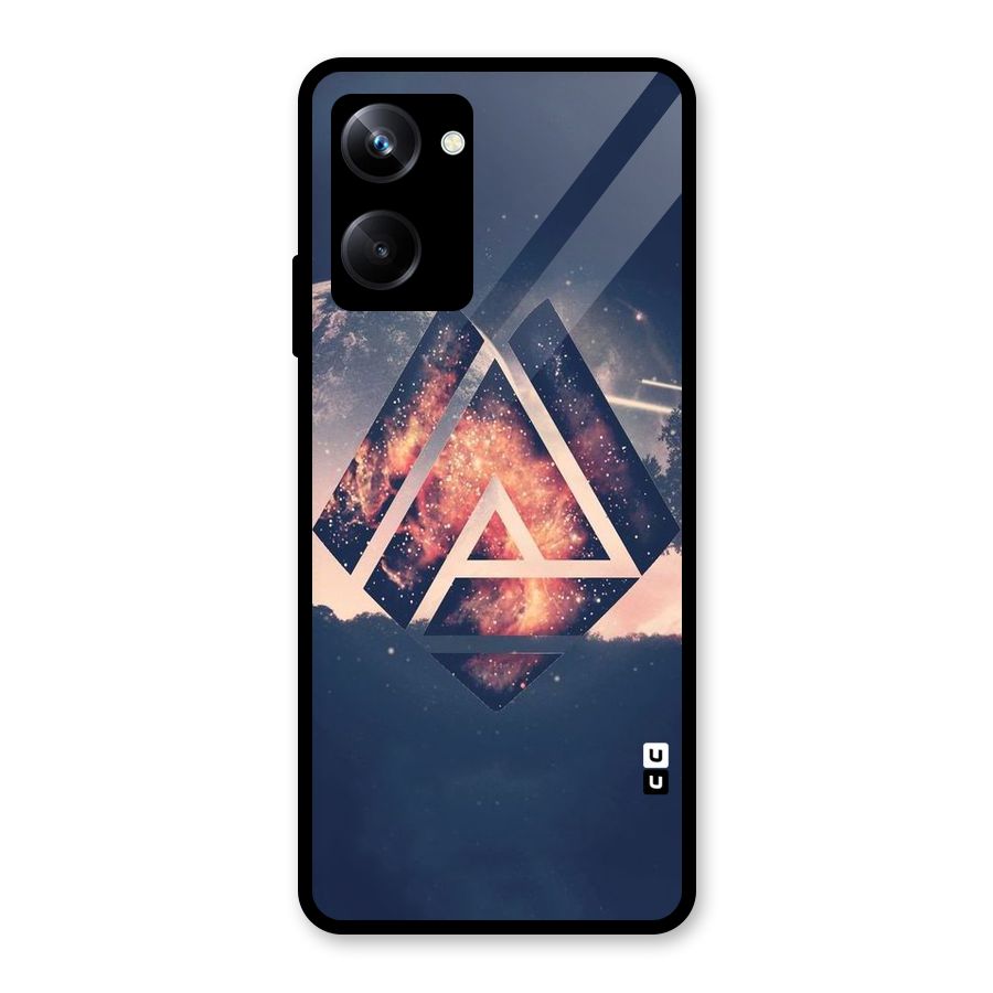 Moon Abstract Glass Back Case for Realme 10 Pro