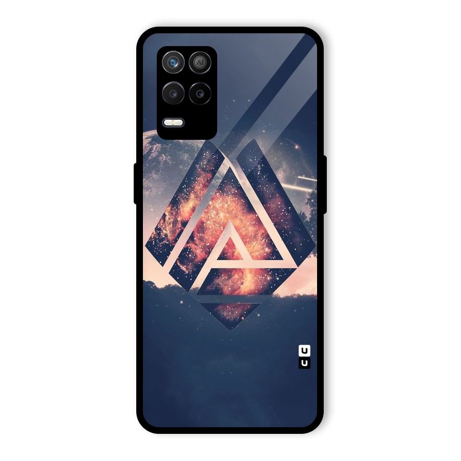 Moon Abstract Glass Back Case for Realme 8 5G