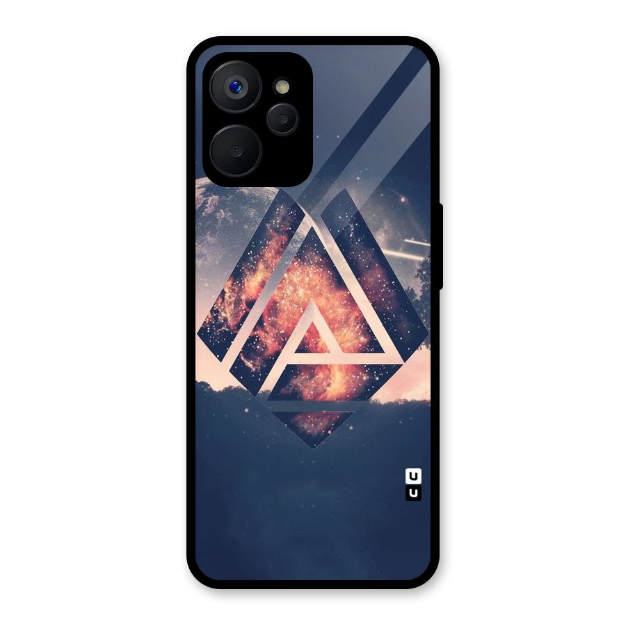 Moon Abstract Glass Back Case for Realme 9i 5G