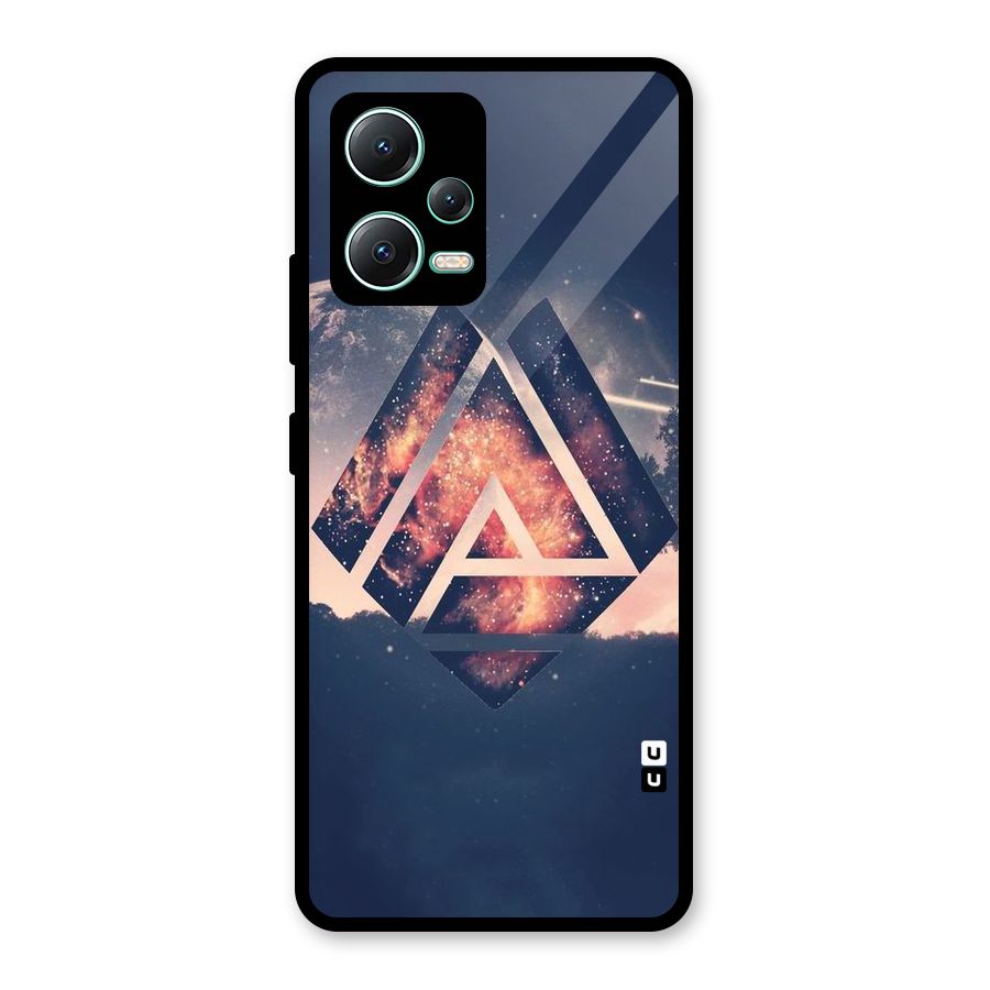 Moon Abstract Glass Back Case for Redmi Note 12 5G