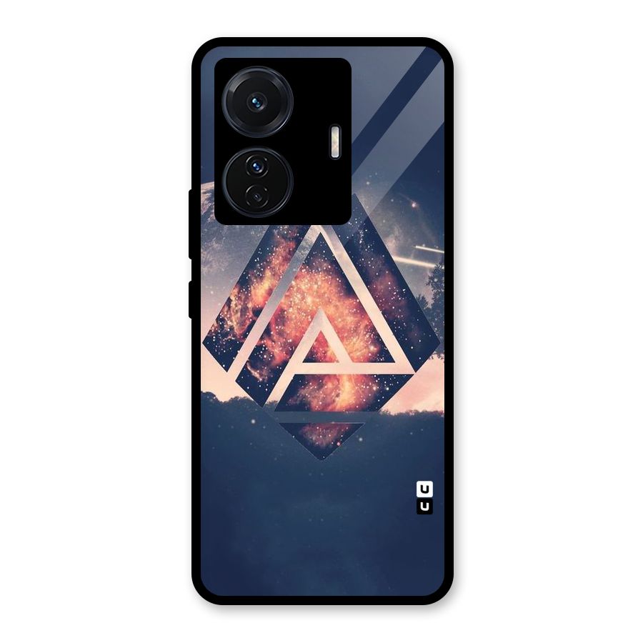 Moon Abstract Glass Back Case for Vivo T1 Pro