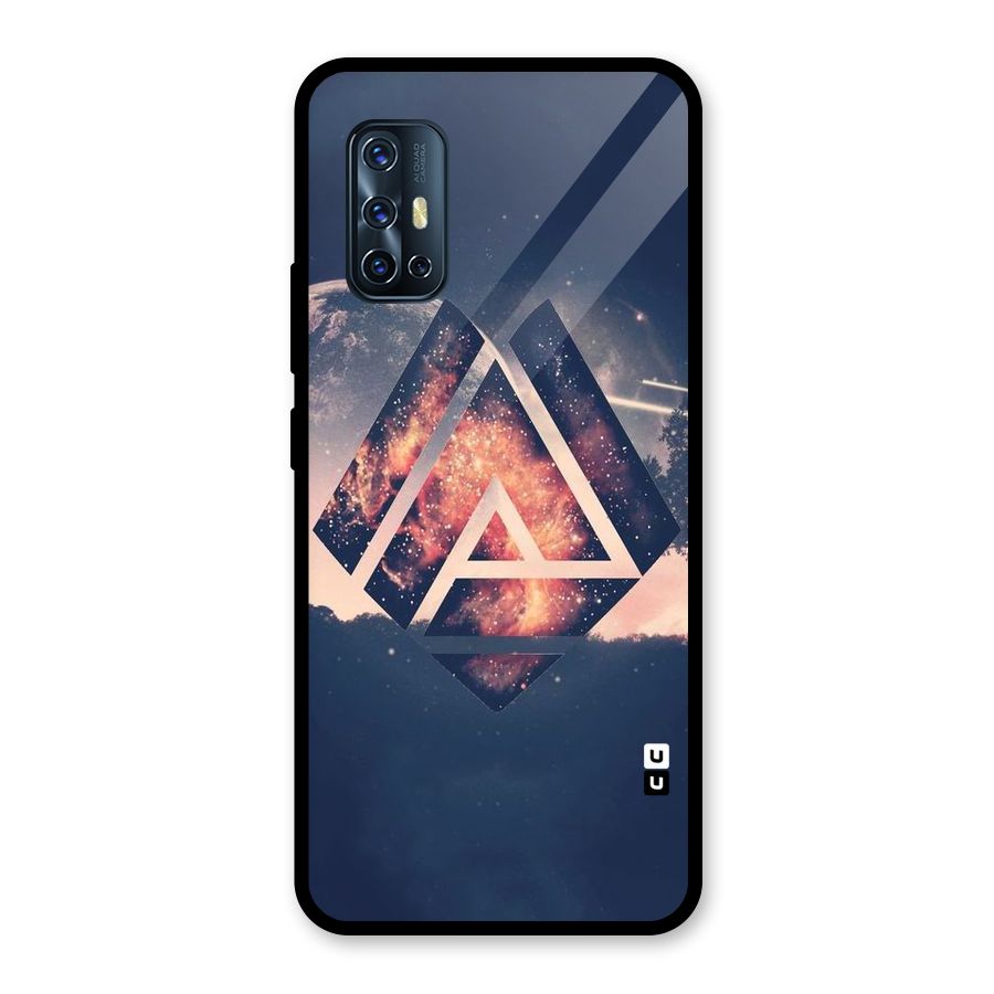 Moon Abstract Glass Back Case for Vivo V17