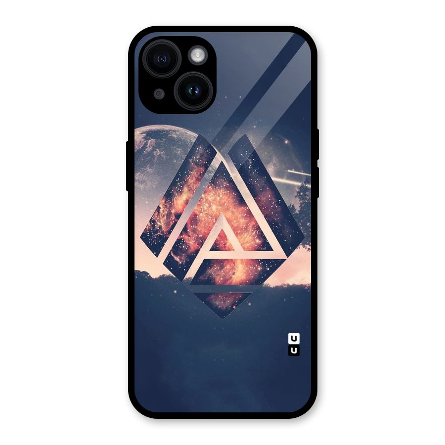 Moon Abstract Glass Back Case for iPhone 14