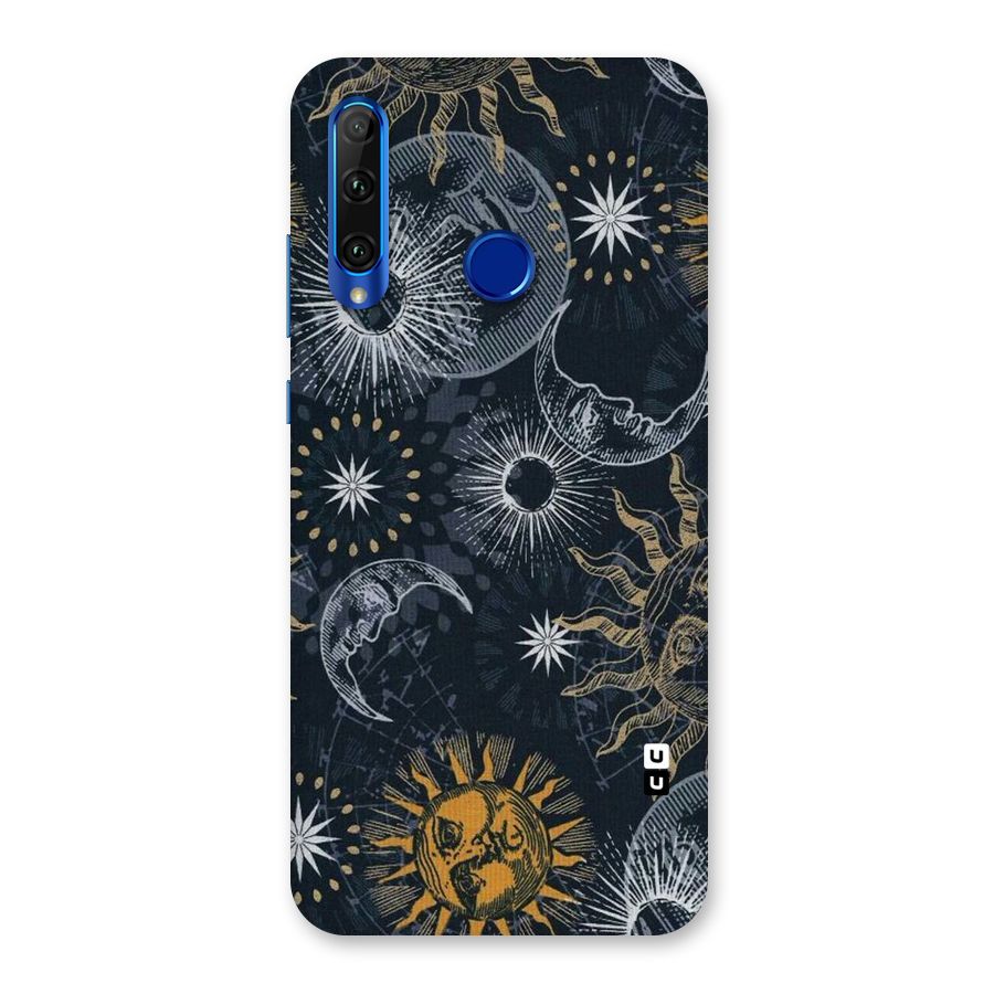 Moon And Sun Back Case for Honor 20i