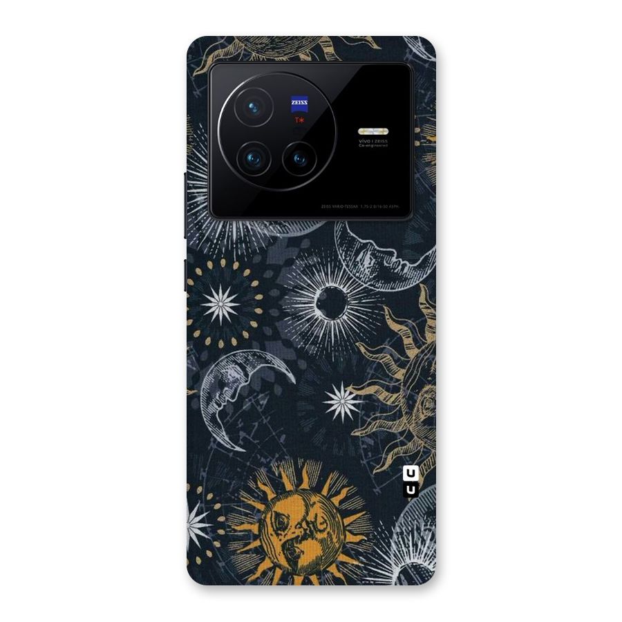 Moon And Sun Back Case for Vivo X80