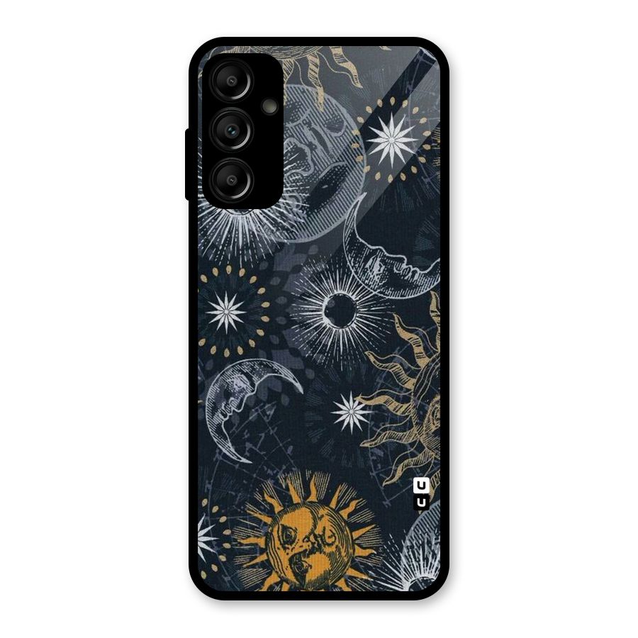 Moon And Sun Glass Back Case for Galaxy A14 5G