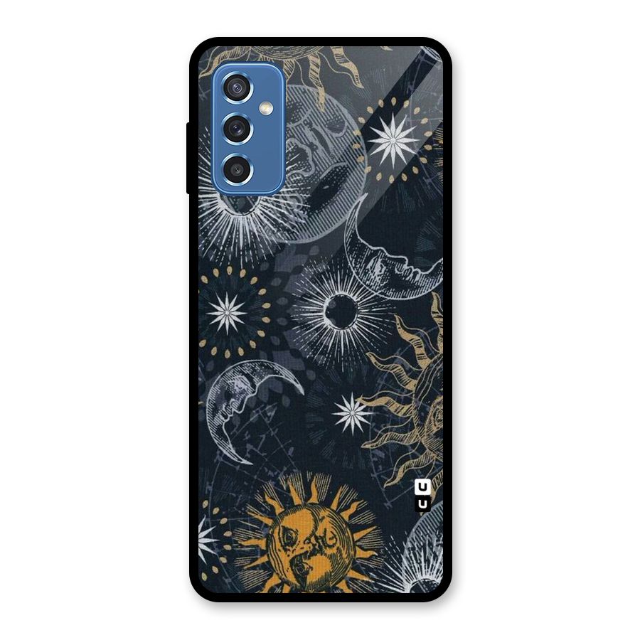 Moon And Sun Glass Back Case for Galaxy M52 5G