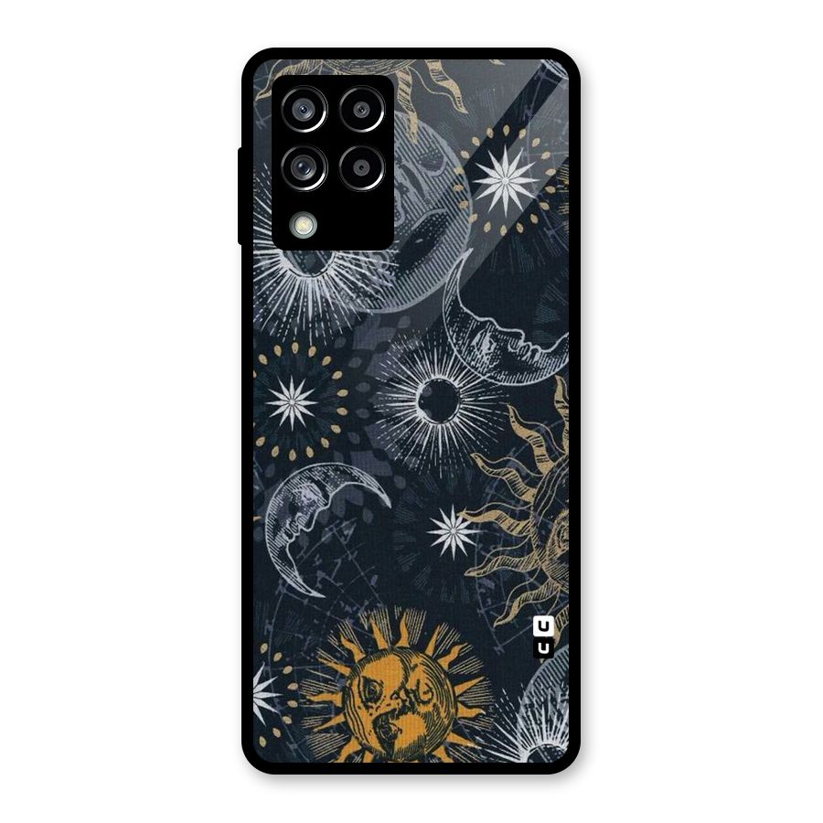 Moon And Sun Glass Back Case for Galaxy M53 5G