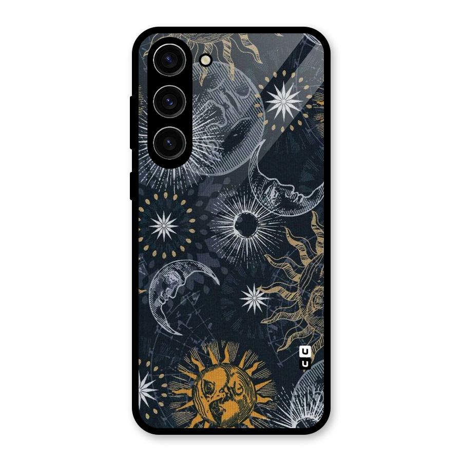Moon And Sun Glass Back Case for Galaxy S23 Plus
