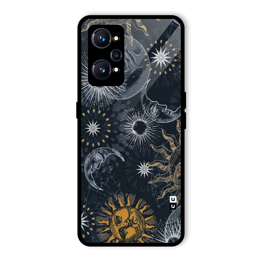 Moon And Sun Glass Back Case for Realme GT 2
