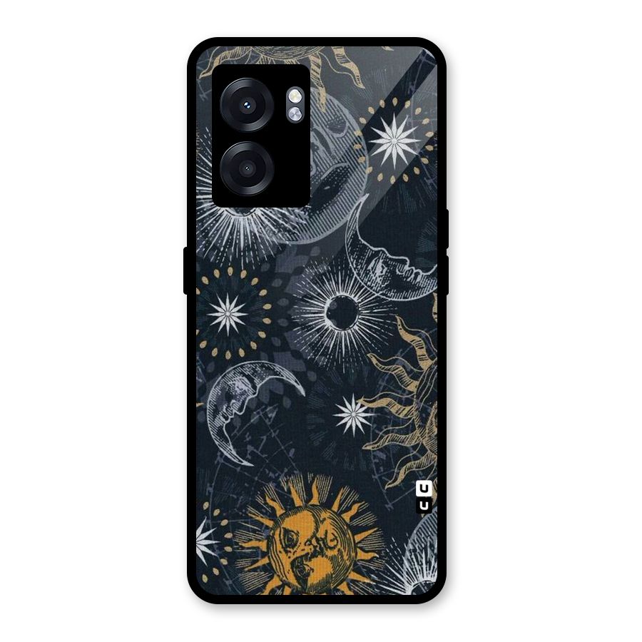 Moon And Sun Glass Back Case for Realme Narzo 50 5G