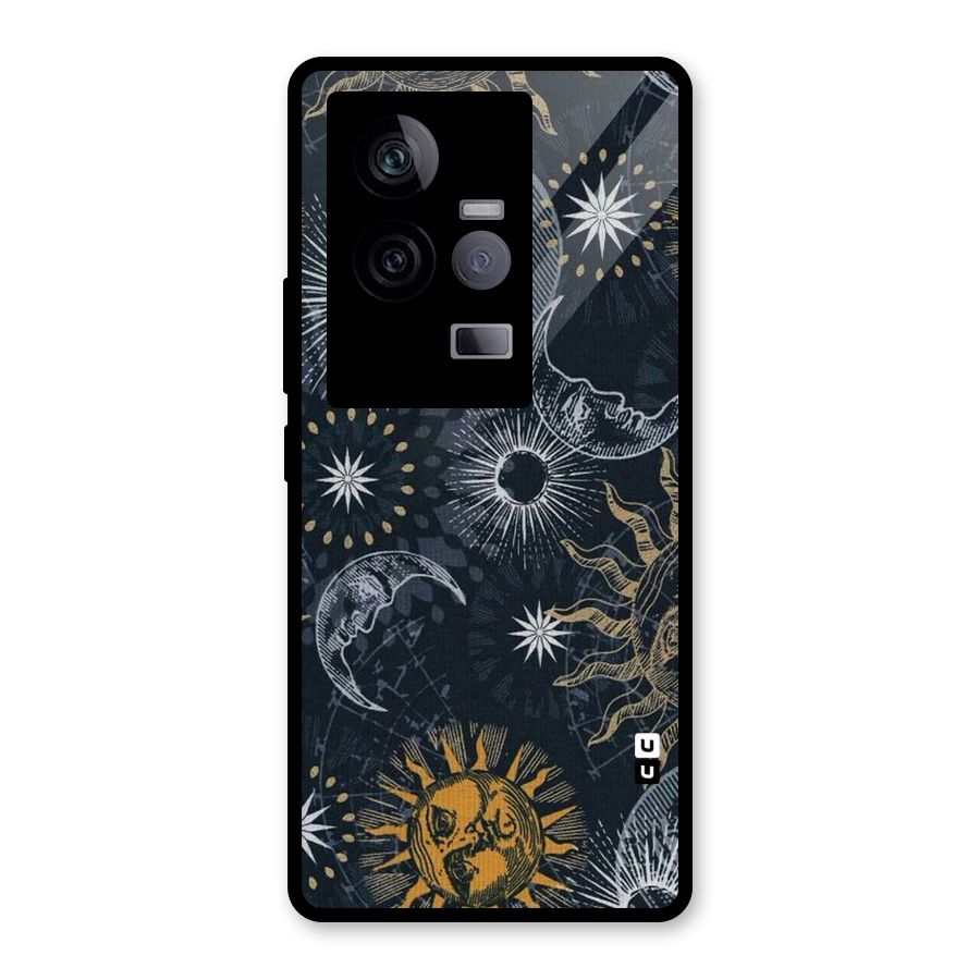 Moon And Sun Glass Back Case for Vivo iQOO 11 5G