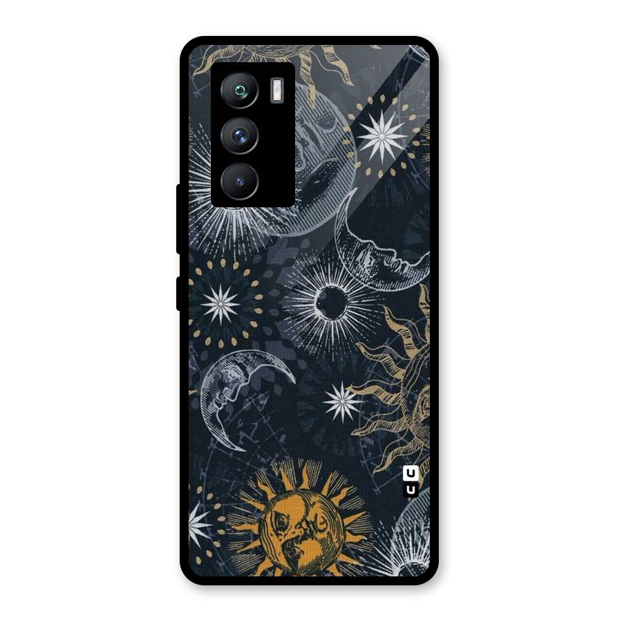 Moon And Sun Glass Back Case for Vivo iQOO 9 SE