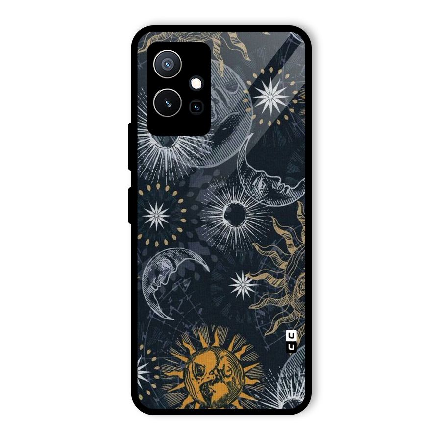Moon And Sun Glass Back Case for Vivo iQOO Z6