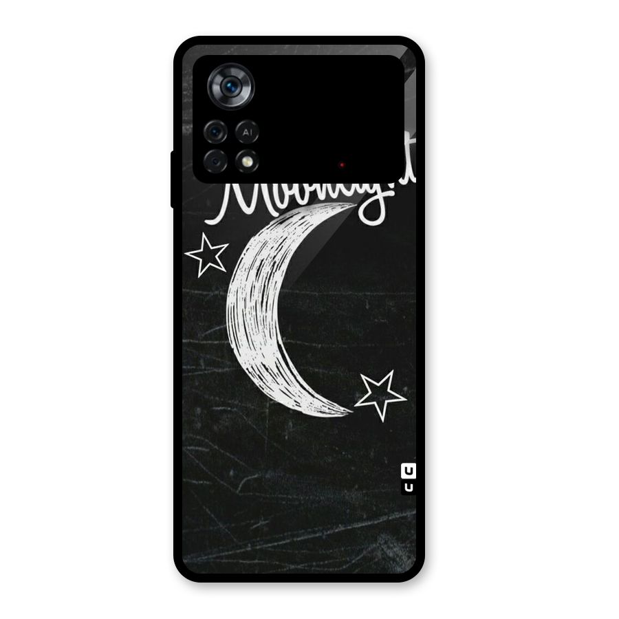 Moon Light Glass Back Case for Poco X4 Pro 5G