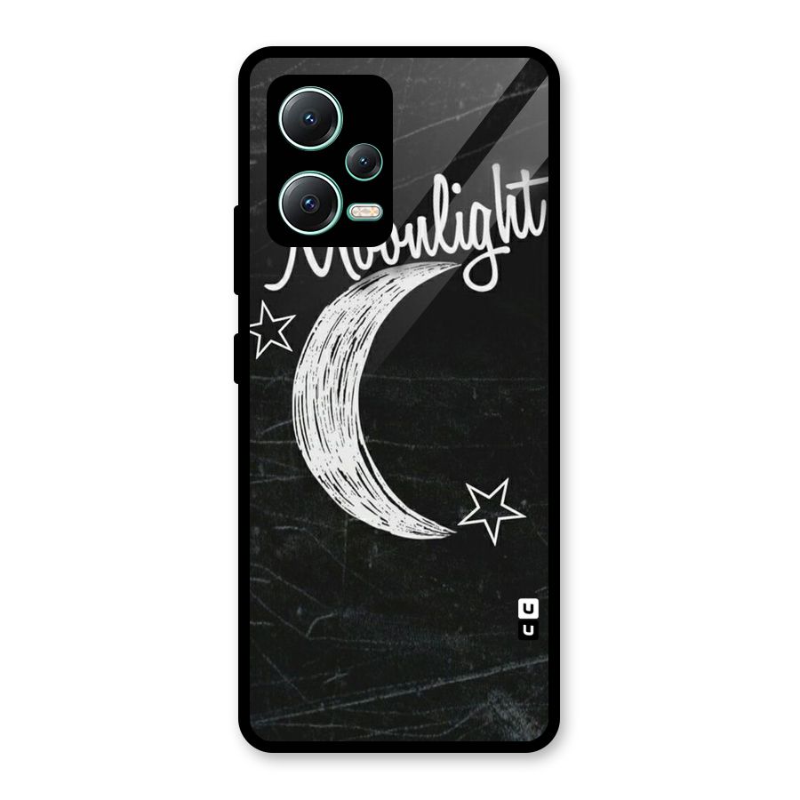 Moon Light Glass Back Case for Redmi Note 12 5G
