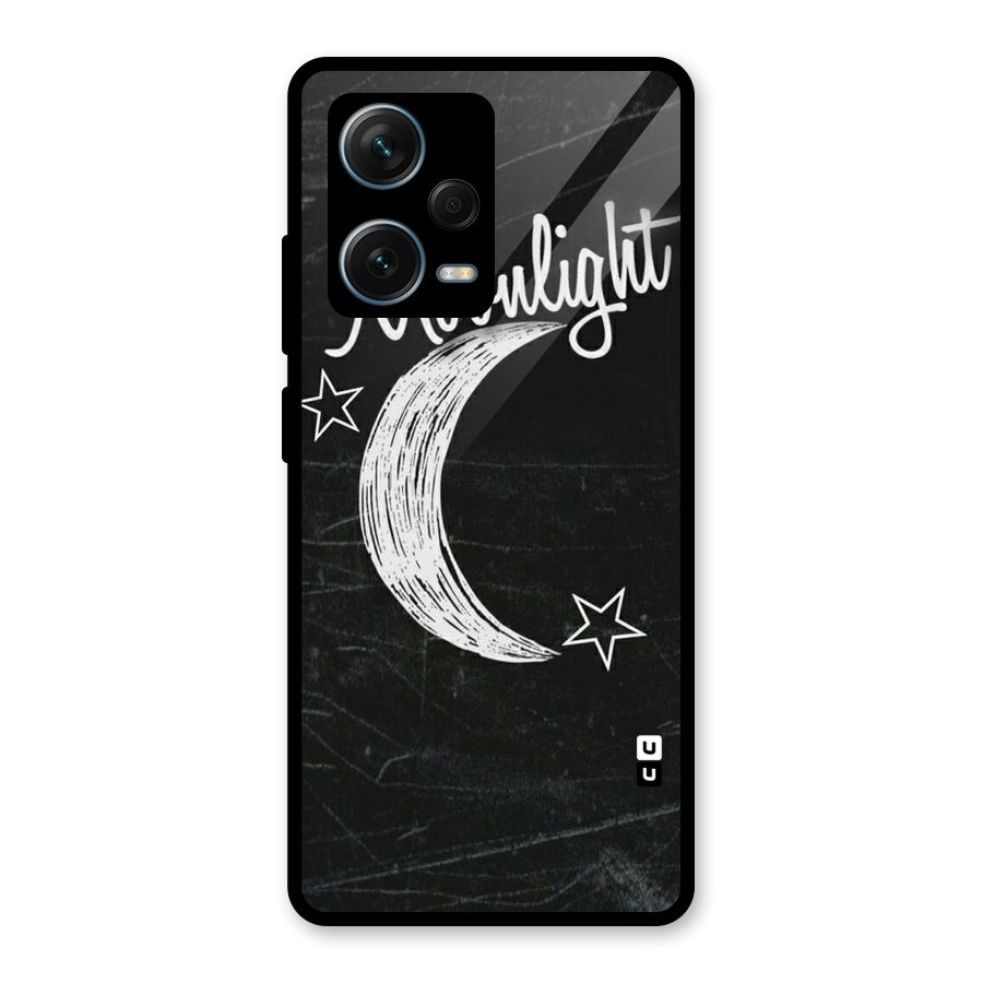 Moon Light Glass Back Case for Redmi Note 12 Pro Plus 5G