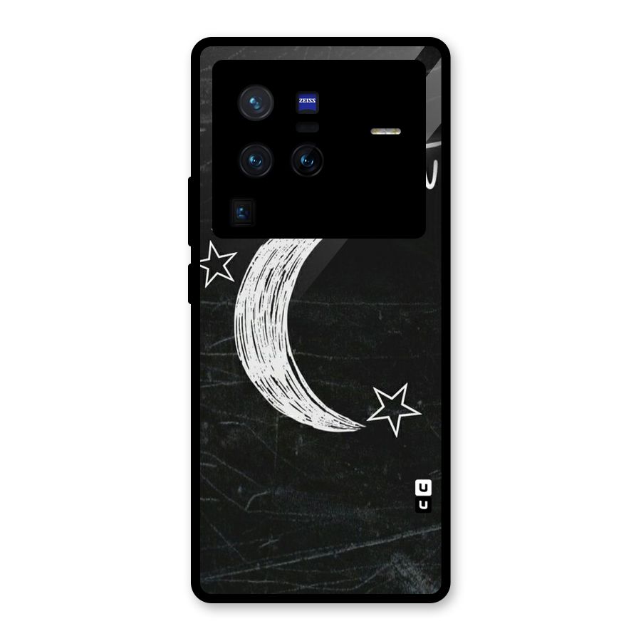 Moon Light Glass Back Case for Vivo X80 Pro