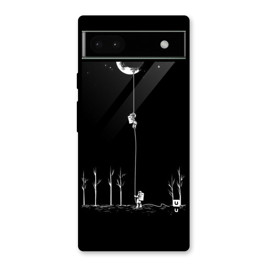 Moon Man Glass Back Case for Google Pixel 6a