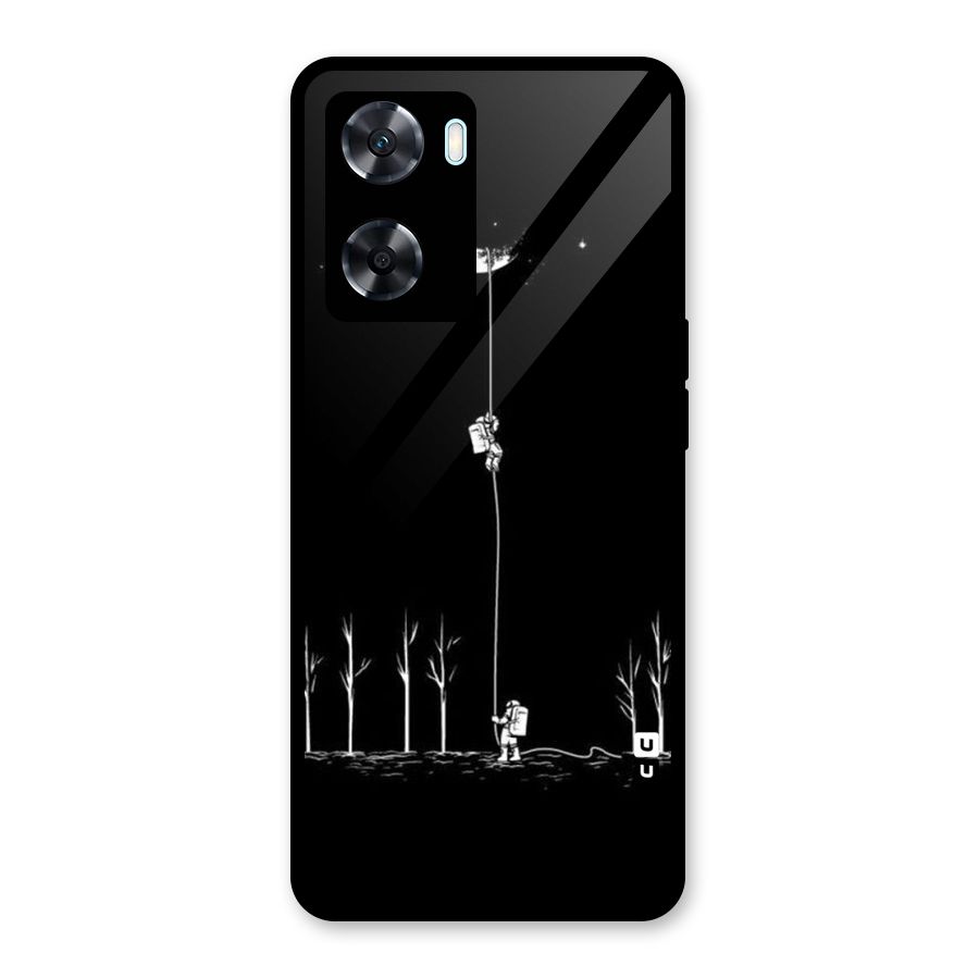 Moon Man Glass Back Case for Oppo A77