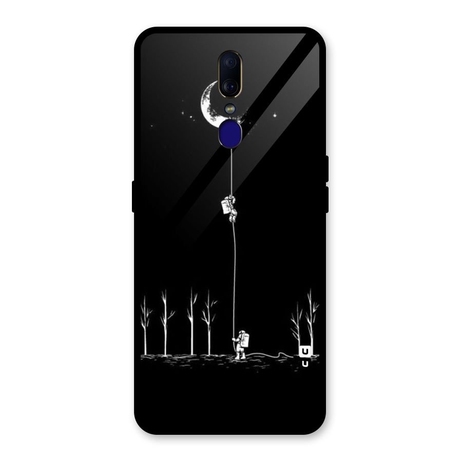 Moon Man Glass Back Case for Oppo F11