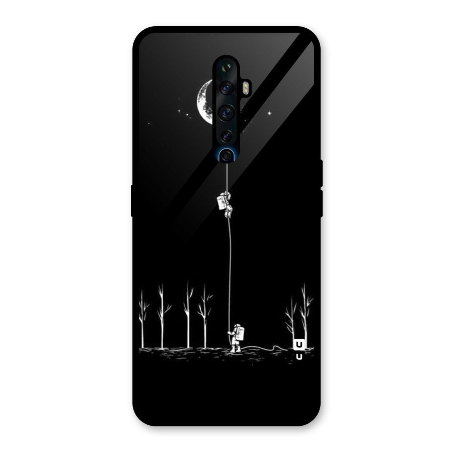 Moon Man Glass Back Case for Oppo Reno2 F