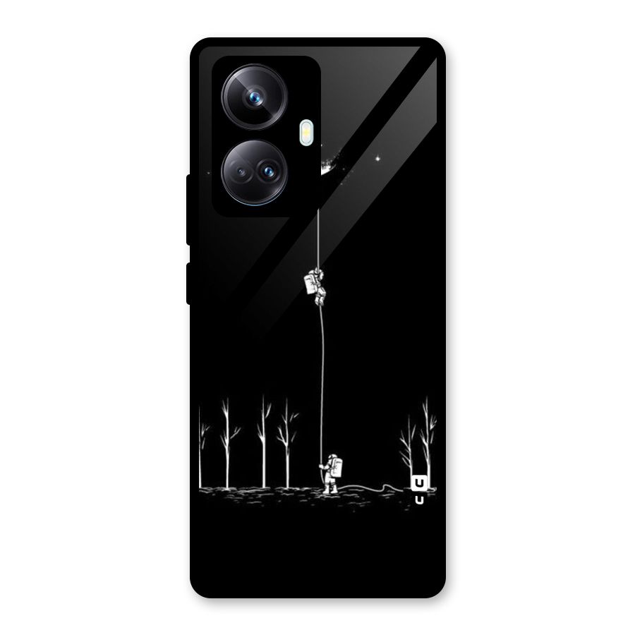 Moon Man Glass Back Case for Realme 10 Pro Plus