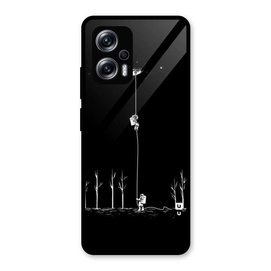 Moon Man Glass Back Case for Redmi K50i