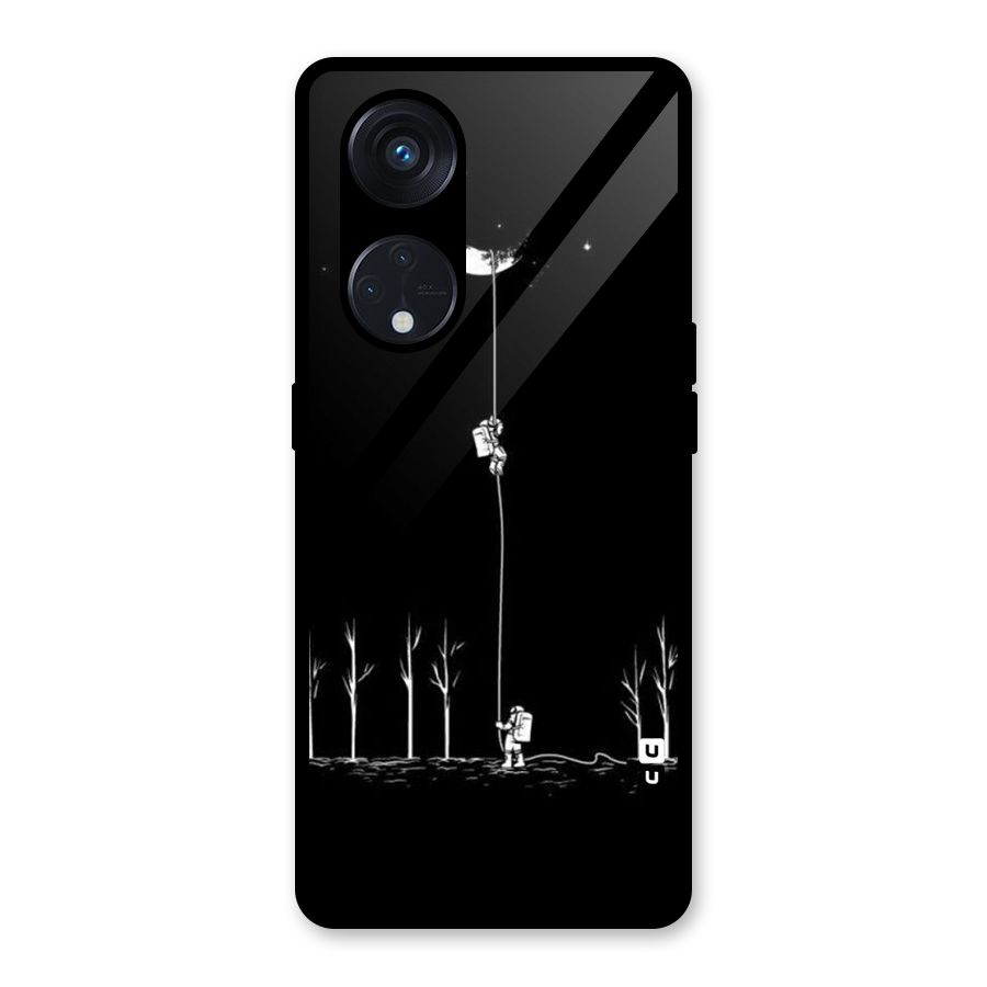 Moon Man Glass Back Case for Reno8 T 5G