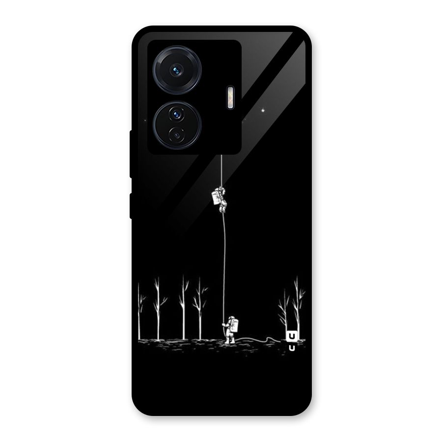 Moon Man Glass Back Case for Vivo T1 Pro