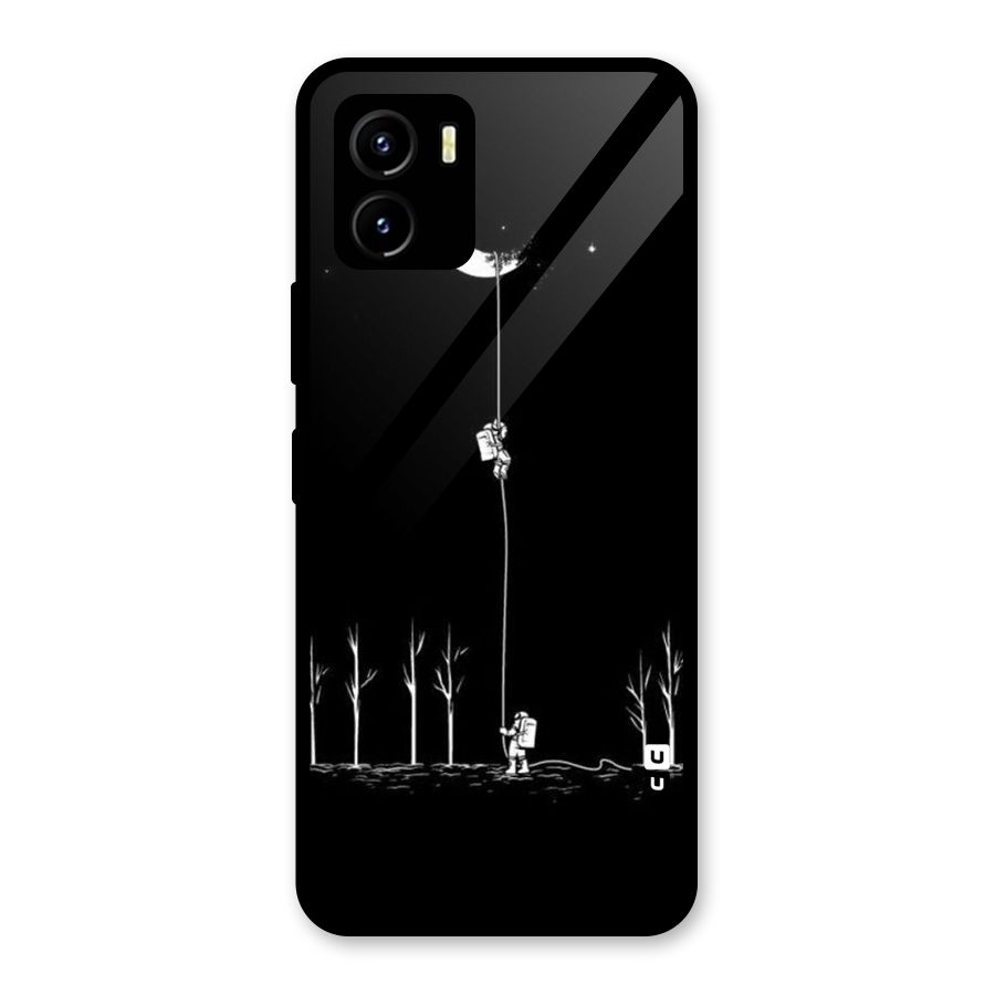 Moon Man Glass Back Case for Vivo Y15s