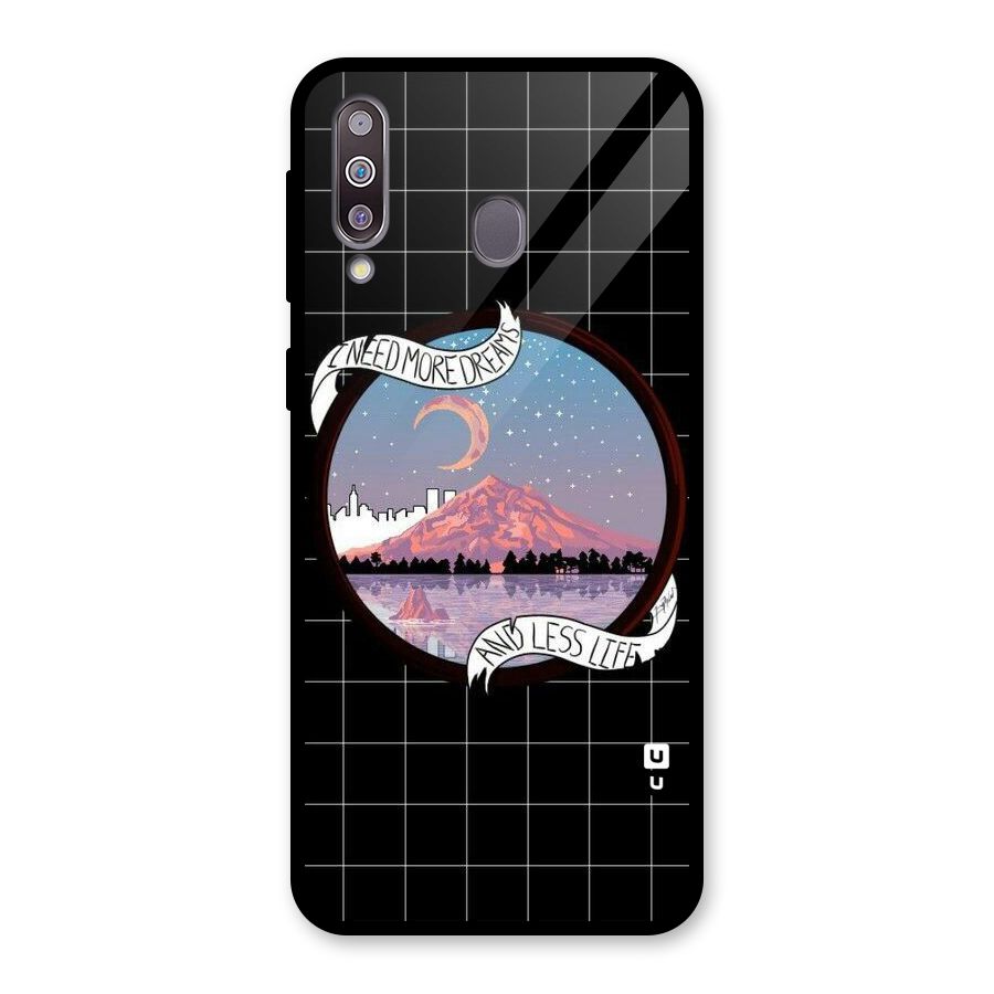More Dreams Glass Back Case for Galaxy M30