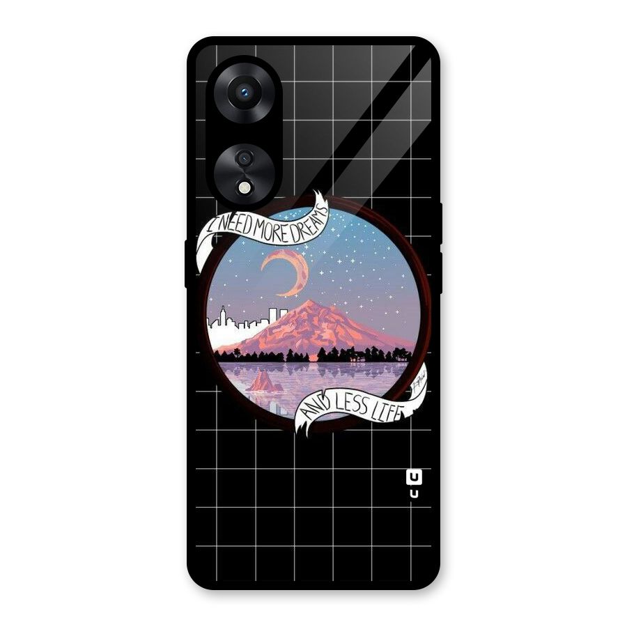 More Dreams Glass Back Case for Oppo A78