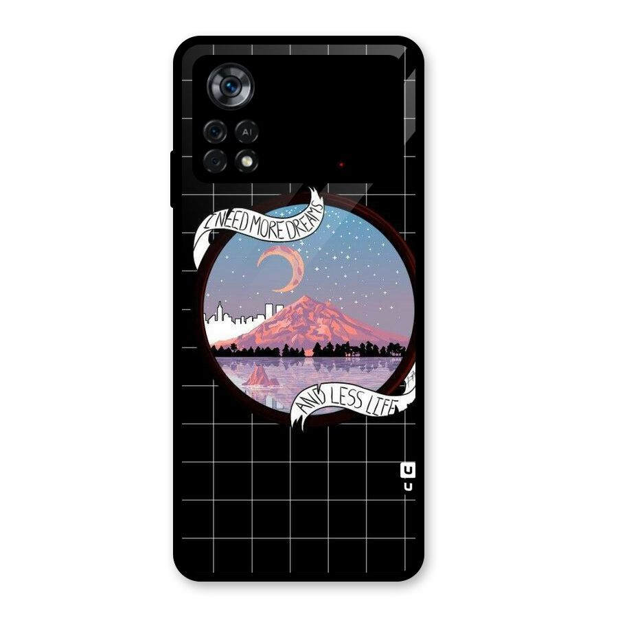 More Dreams Glass Back Case for Poco X4 Pro 5G