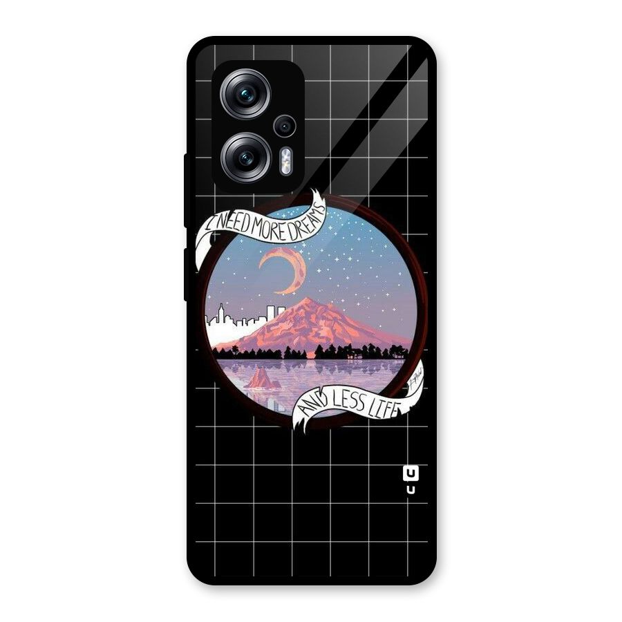 More Dreams Glass Back Case for Redmi K50i