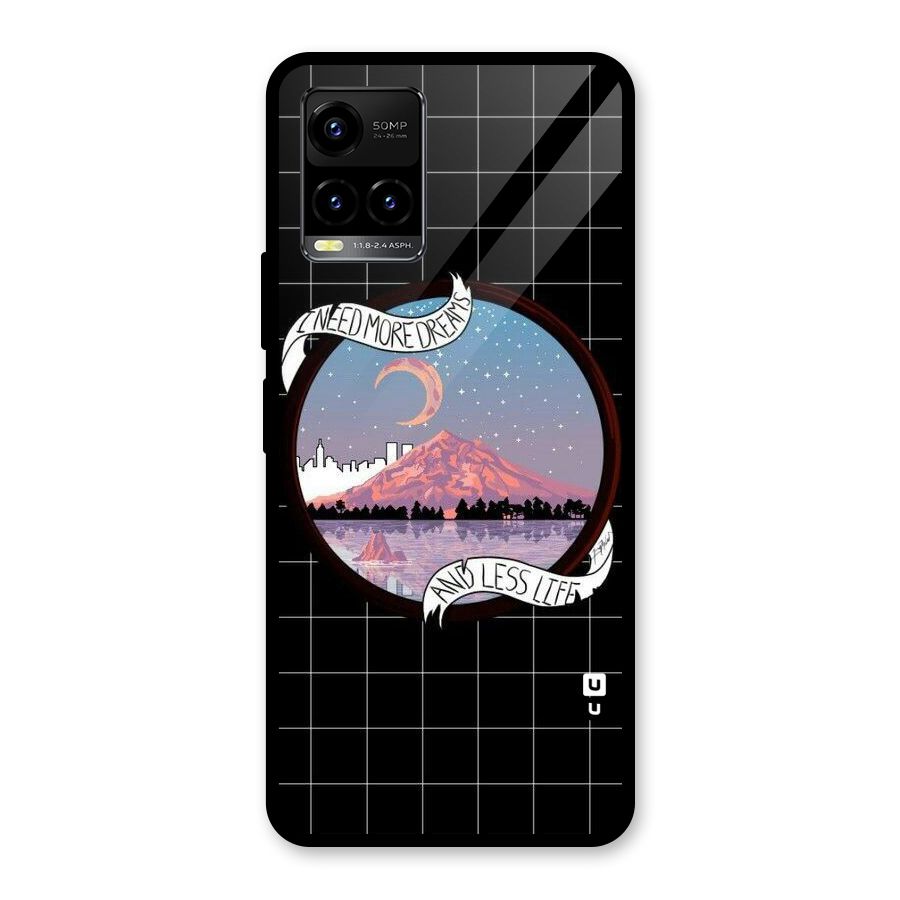 More Dreams Glass Back Case for Vivo Y21A