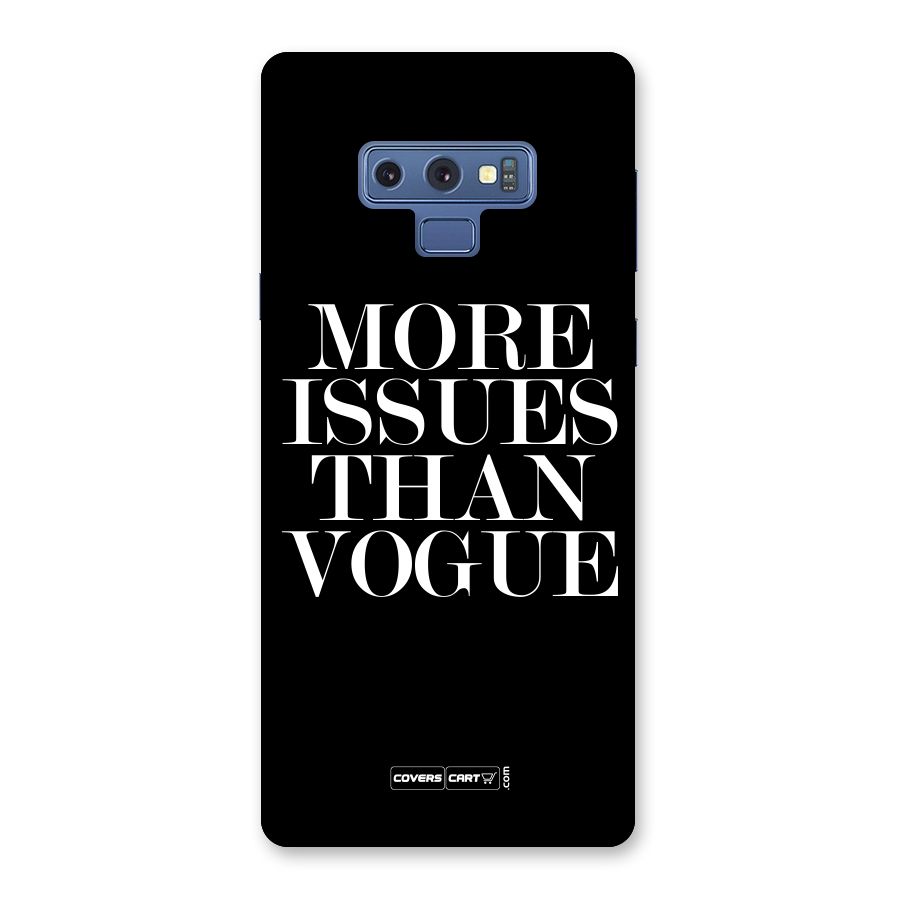 More Issues than Vogue (Black) Back Case for Galaxy Note 9