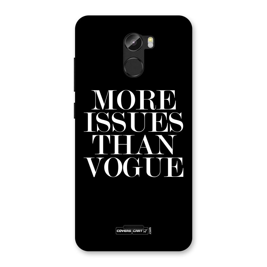 More Issues than Vogue (Black) Back Case for Gionee X1