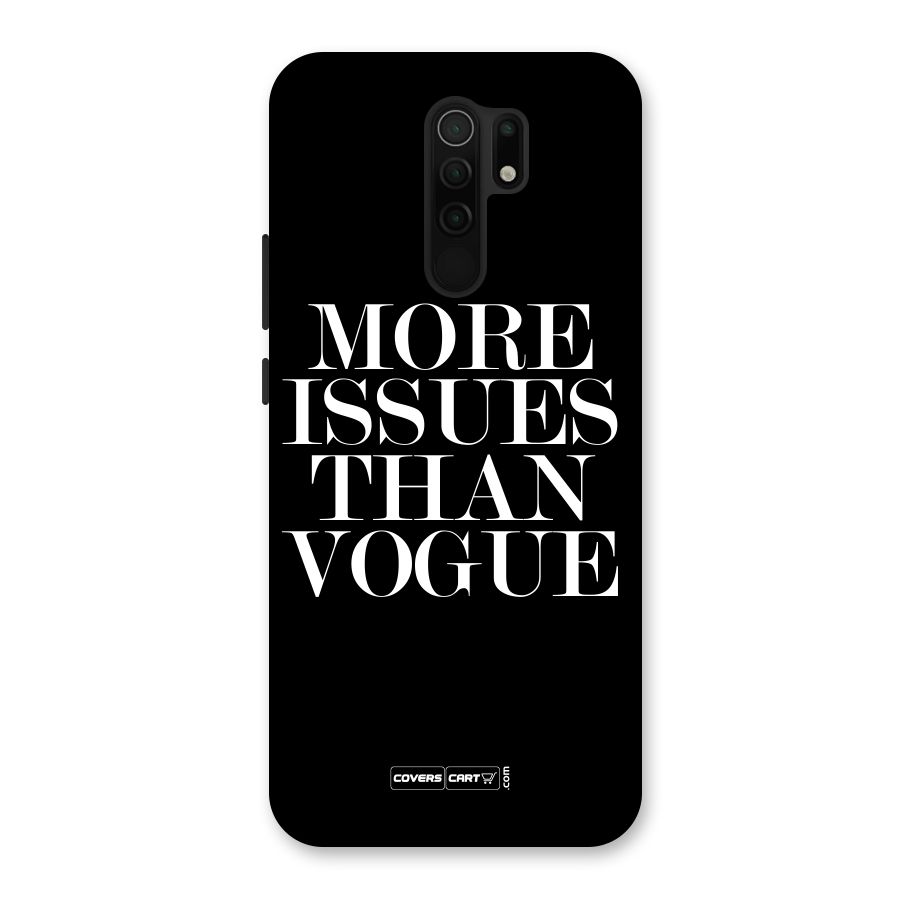 More Issues than Vogue (Black) Back Case for Poco M2