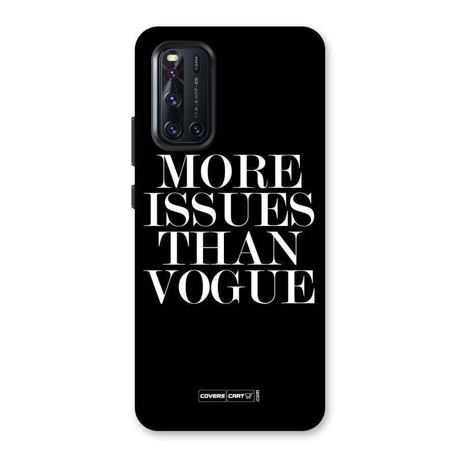 More Issues than Vogue (Black) Back Case for Vivo V19
