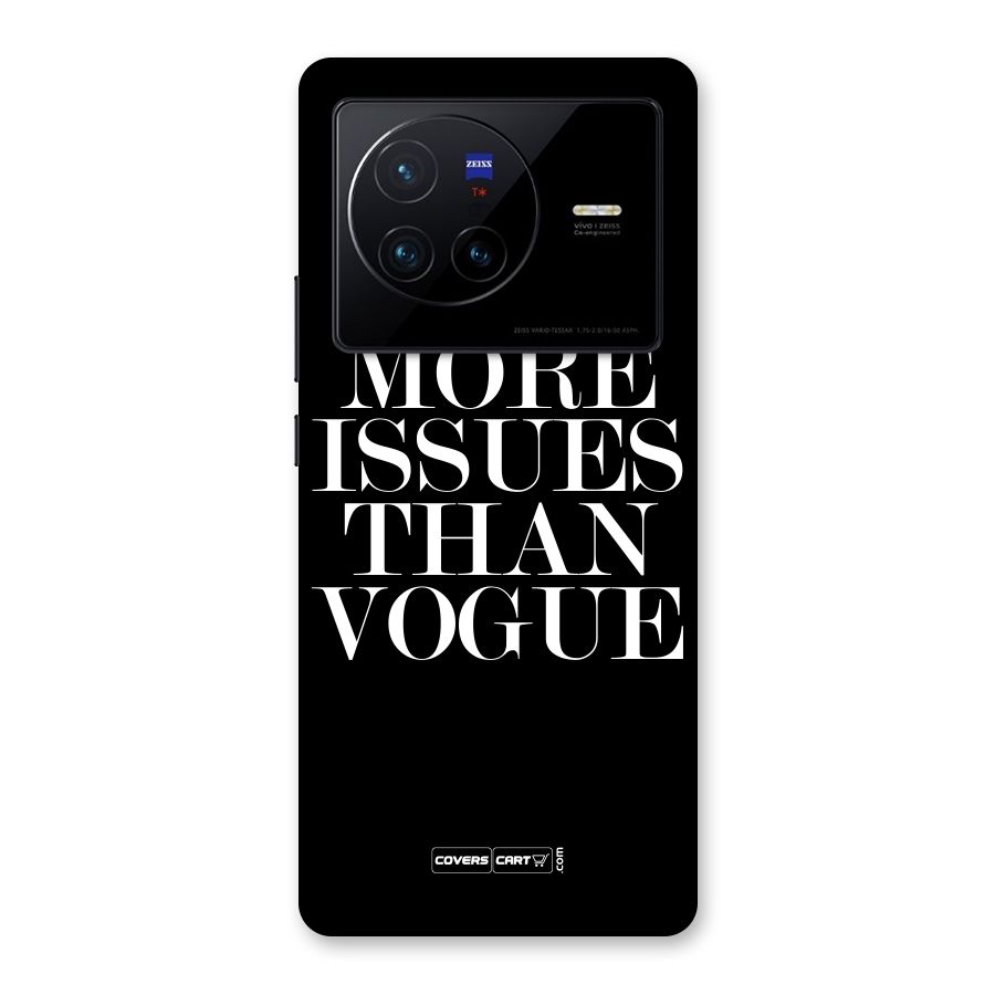 More Issues than Vogue (Black) Back Case for Vivo X80
