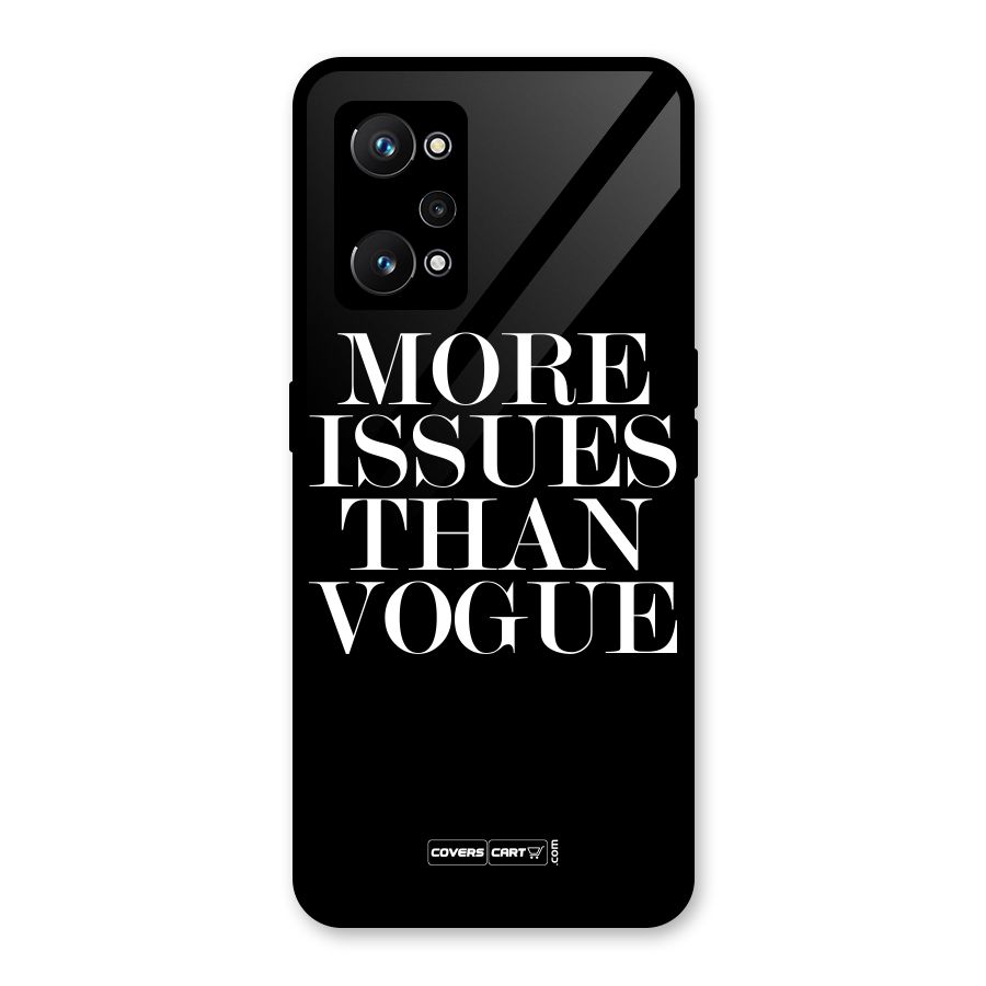 More Issues than Vogue (Black) Glass Back Case for Realme GT Neo 3T