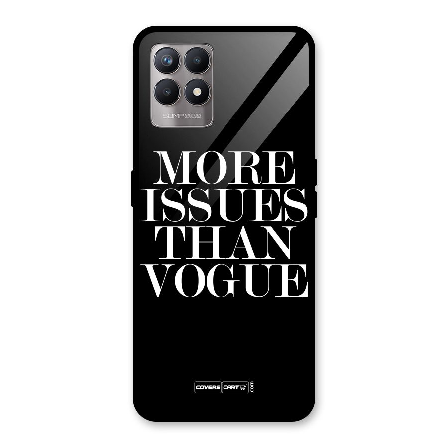 More Issues than Vogue (Black) Glass Back Case for Realme Narzo 50