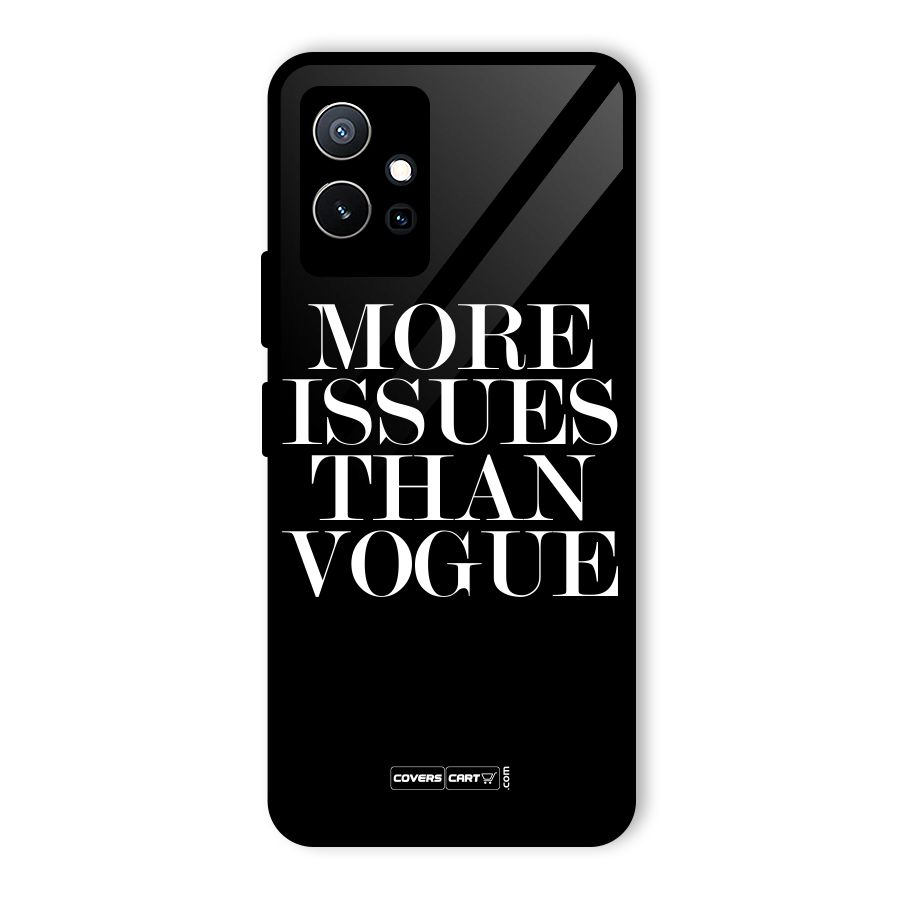 More Issues than Vogue (Black) Glass Back Case for Vivo T1 5G