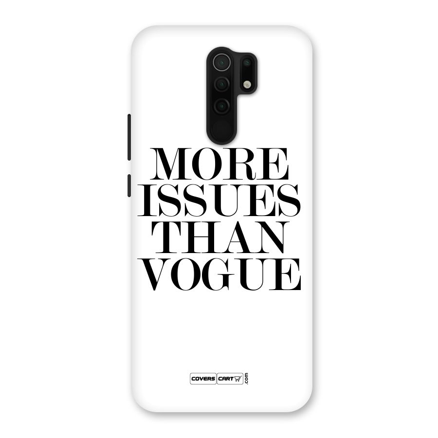 More Issues than Vogue (White) Back Case for Poco M2