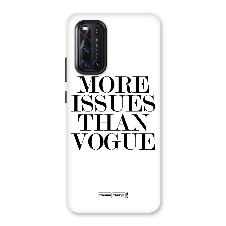 More Issues than Vogue (White) Back Case for Vivo V19