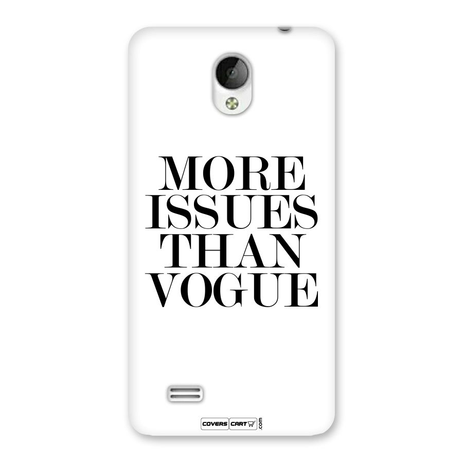 More Issues than Vogue (White) Back Case for Vivo Y21