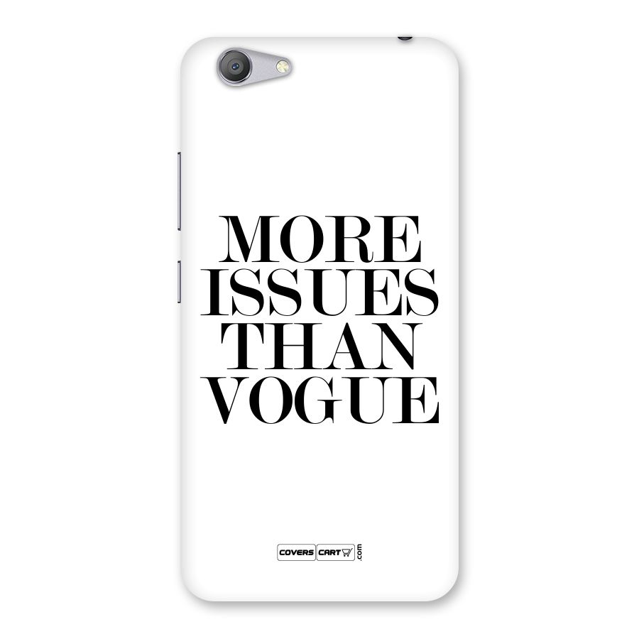 More Issues than Vogue (White) Back Case for Vivo Y53