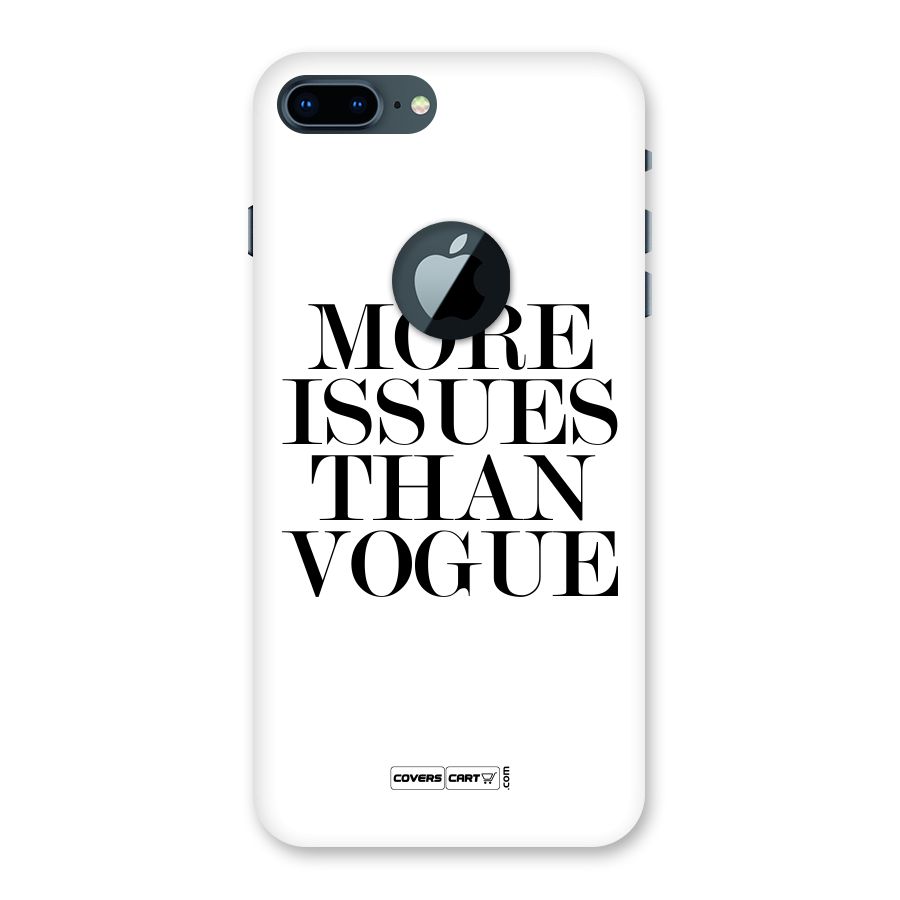 More Issues than Vogue (White) Back Case for iPhone 7 Plus Logo Cut