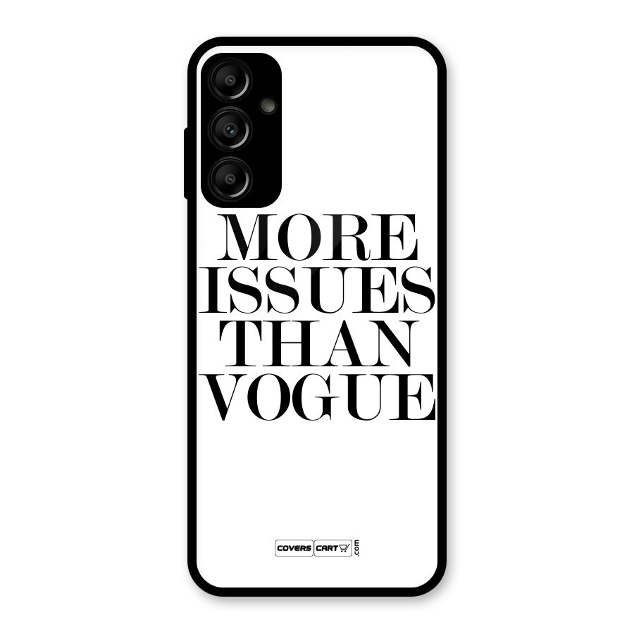 More Issues than Vogue (White) Glass Back Case for Galaxy A14 5G